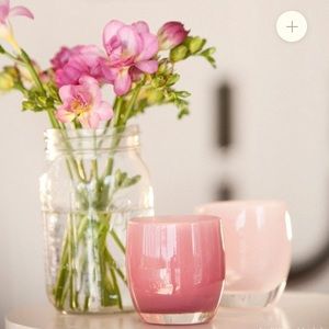 Magenta Pink GlassyBaby Handblown Candle New